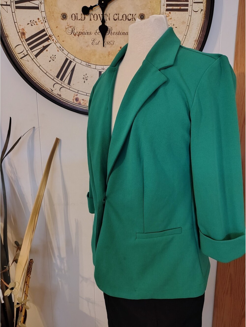 SOHO Green Women's Blazer Jacket Size M New With Tags